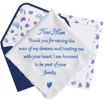 Mother Of The Bride Gifts Wedding Handkerchief AKI-106E Mom Something Blue