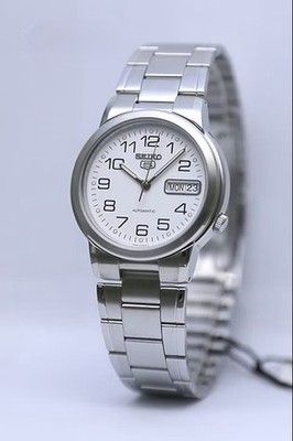 Seiko 5 Automatic SNXE95 SNXE95K Men's Day Date White Dial Watch