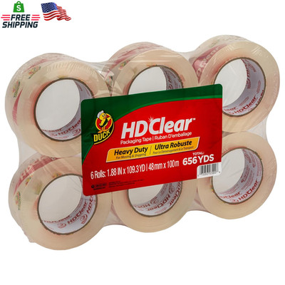 Duck HD Clear Packing Tape, 6 per Pack (DUC299016)