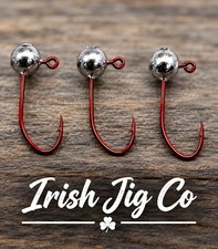 50 1/64 Lead Ball Jig Head Eagle Claw Little Nasty #8 IRISH JIG MADE IN USA