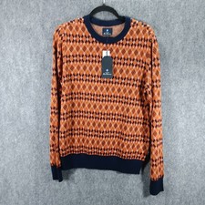 Ben Sherman The Original Jumper Sweater Mens Medium Multicolor All Over Fairisle