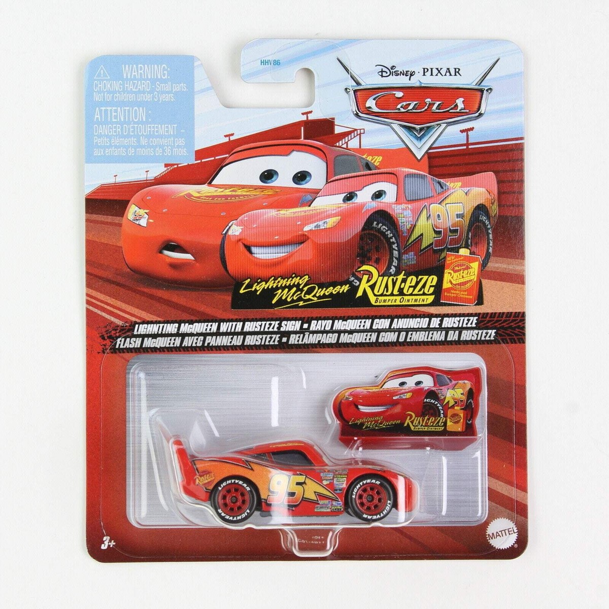 Disney Pixar Cars Lightning McQueen Rusteze Sign Diecast Car | eBay