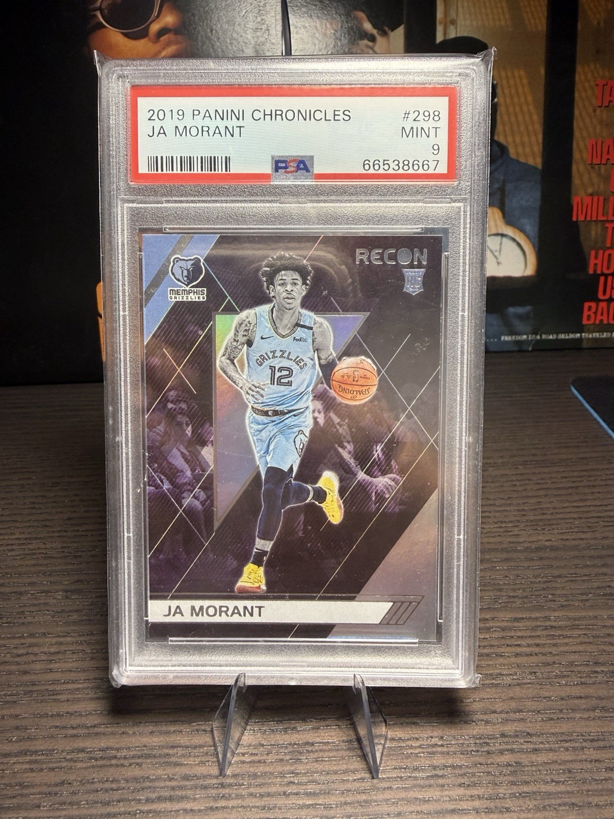 2019-20 Panini Chronicles Recon Ja Morant #298 (RC) Mint PSA 9 Memphis Grizzlies