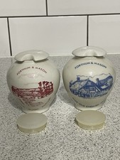 FORTNUM & MASON FRENCH DIJON & FINE OLD ENGLISH CERAMIC MUSTARD POTS