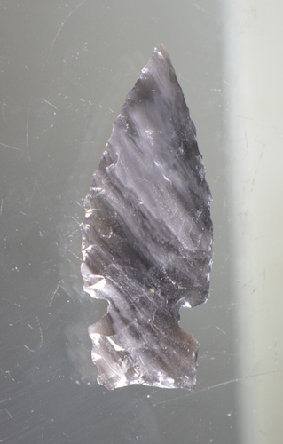 Authentic Modern Reproduction of Pre 1600 Pacific Northwest Obsidian Arrowhead - Picture 1 of 2
