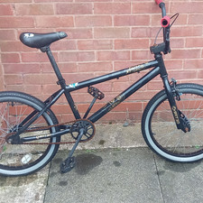 Grit Beast BMX Bike Black 20in Wheels 20in Frame V-Brakes 1 Speed Kids