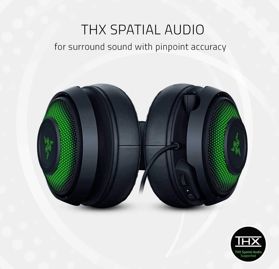 Razer Kraken Ultimate Active Noise Canceling Gaming Headset | THX Spacial Audio - Image 2 of 4