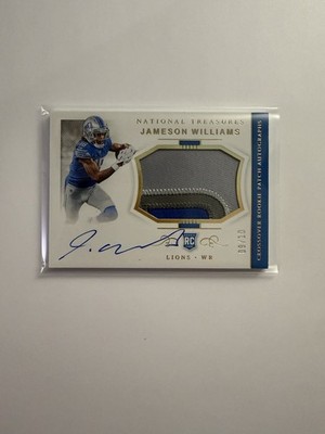 Jameson Williams 2022 National Treasures Gold Crossover Rookie Patch Auto /10