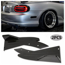 Gloss Black Rear Bumper Diffuser Splitter Spoiler Lip For Mazda Miata Nb 2nd Gen