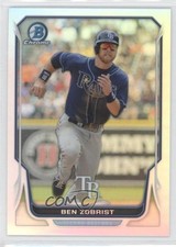 2014 Bowman Chrome Refractor 316/500 Ben Zobrist #79 9t3