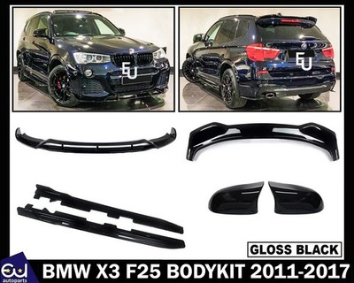 FÜR BMW X3 F25 BODY KIT HECKDIFFUSOR FRONT SPLITTER LIPPE DACHSPOILER 2014-17