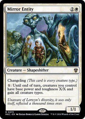 MTG Mirror Entity  - Murders at Karlov Manor Commander #075