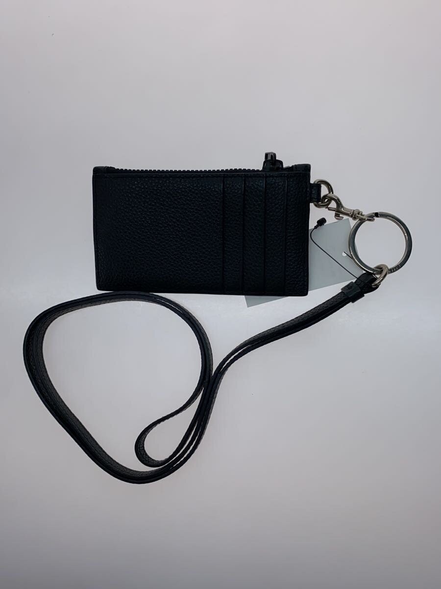 BALENCIAGA Logo-Print Full-Grain Leather Zipped Cardholder Leather Black Case thumbnail 2