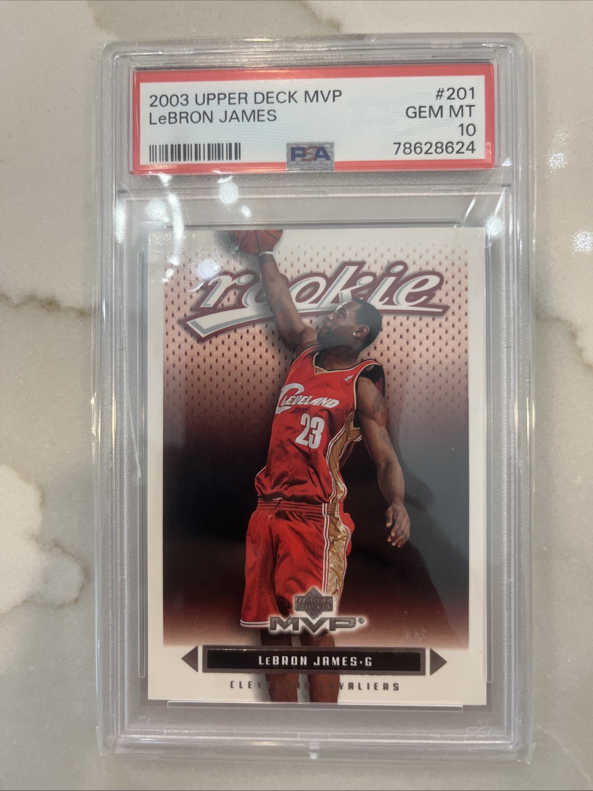 2003 Upper Deck Mvp Basketball #201 Lebron James PSA 10🐐🐐🐐