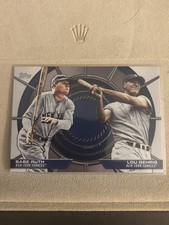 Topps 2025 Series 2 Babe Ruth Lou Gehrig #DD-20 Yankees Dynamic Duos Insert