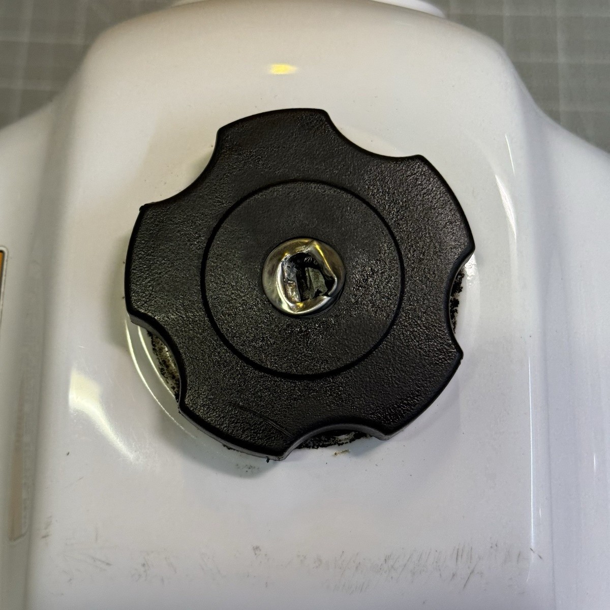 Yamaha TW200 OEM Gas Fuel Tank White Blue Needs Repair 5RS-Y2410