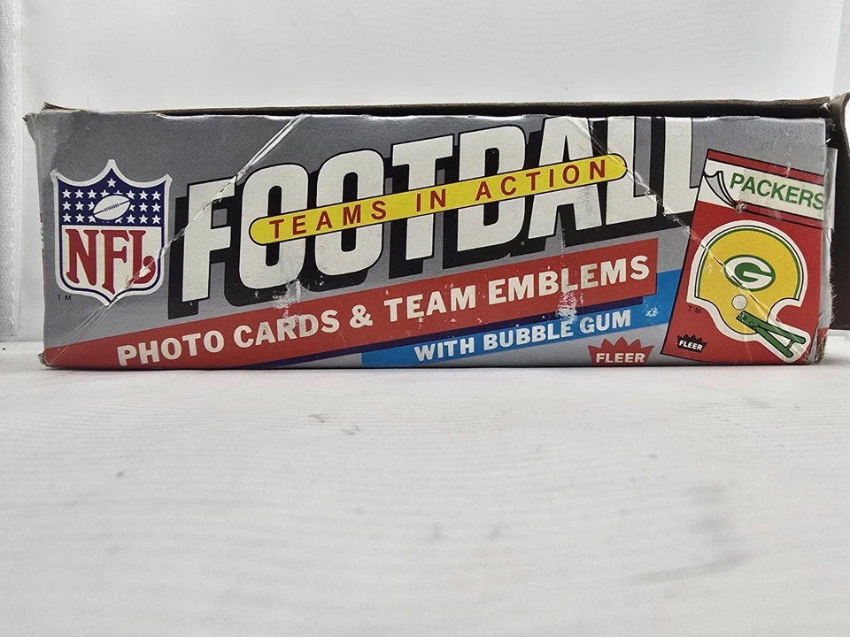 Fleer Teams in Action 1984 caja de cera con 36 paquetes sellados ¡RARO!! Foto 3 de 3