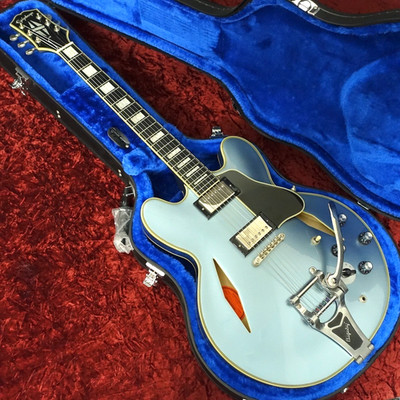Epiphone Shinichi Ubukata ES-355 Custom Bigsby ver.02 Pelham Blue From Japan