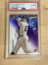 2022 Topps Pristine - Cal Raleigh #236 Purple Refractor /99 (RC) PSA 10
