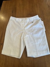 Womens Cutter & Buck CB Drytec Golf Shorts, White, NWT, 8