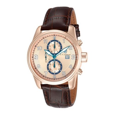 S. Coifman Heritage Men's RG-Tone Quartz Chronograph Watch SC0311