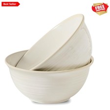 Timeless 60 Oz Ceramic Serving Bowls - Ideal for Home Dining & Special Occasions
