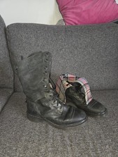 Dr. Martens Aimilita Triumph Mirage Tartan 1914 Mid Calf Boots UK 8