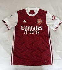 Pierre-Emerick Aubameyang Arsenal 2020-2021 Home Fan Version Adidas Jersey S M