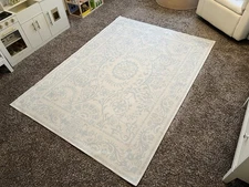 Ruggable Delphina Powder Blue Rug 5 X 7 WITH Pad System