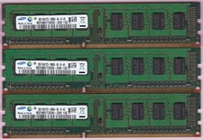 6GB 3x2GB PC3-10600 DDR3-1333 SAMSUNG M378B5773CH0-CH9 Desktop Ram Memory Kit