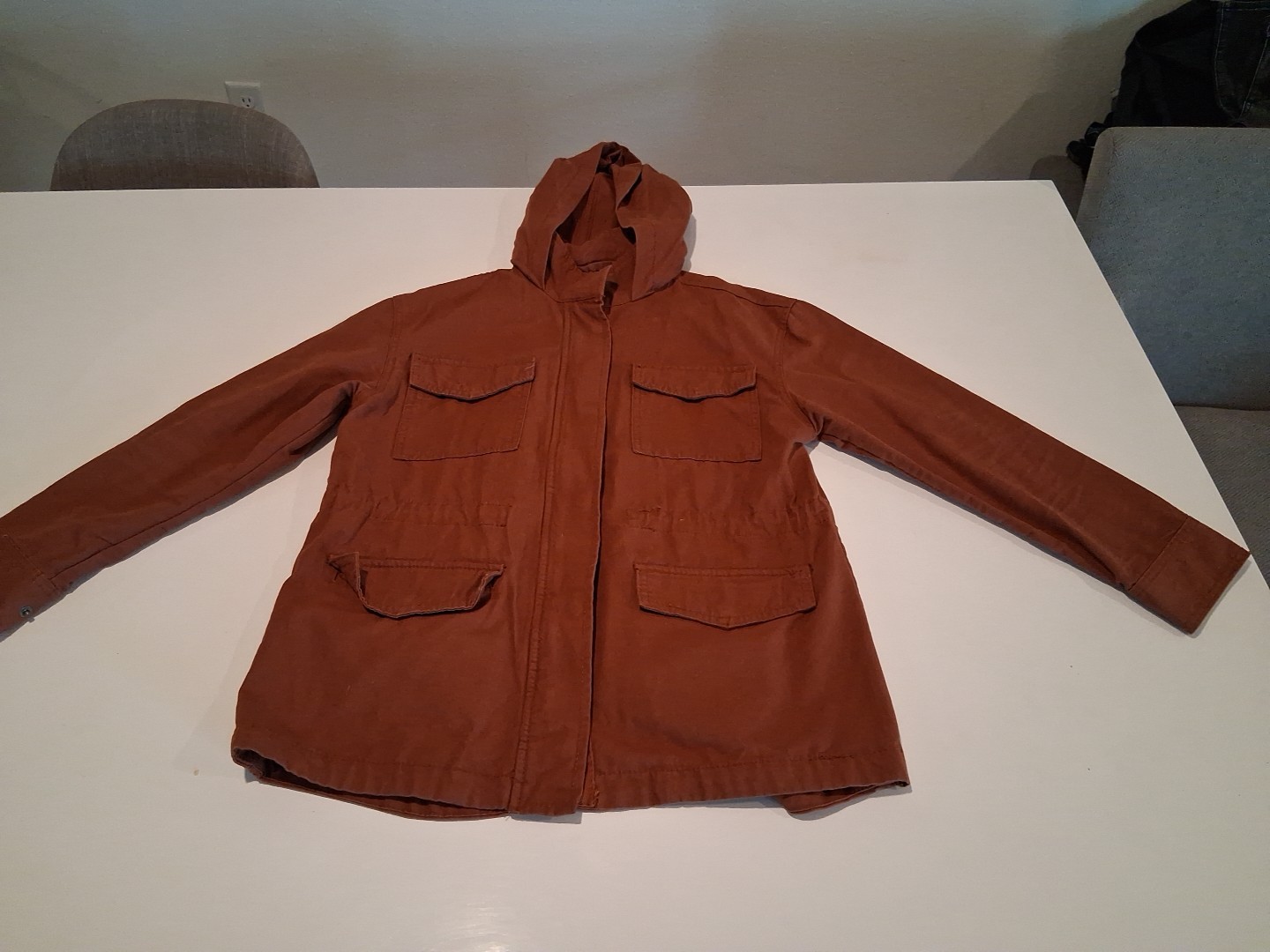 Universal Thread Utility Jacket in Burnt Orange S… - image 1