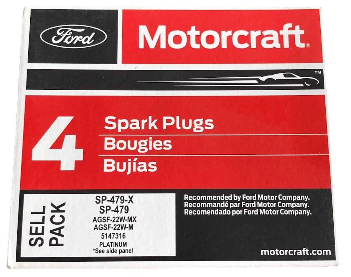 Pack of 4 Genuine OEM SP479X Motorcraft Spark Plug Ford AGSF22WMX