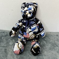 Handmade Navy Stuffed Bear United States Navy Plush