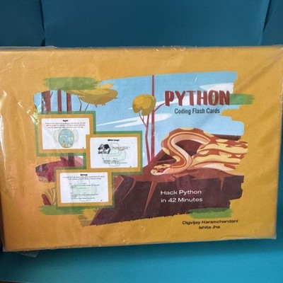 Python Crash Flash Cards Set   73 Cards  