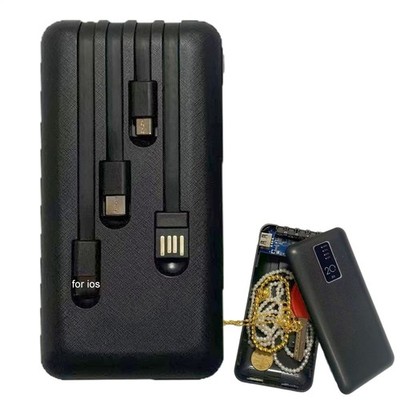 Secret Stash Safe For Money, Hiding Compartment Box Power Bank Shape Disguised 