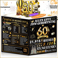 3D Pop Up Geburtstagskarte 60 Lustige Deko FüR Mann Frau Mit Umschlag