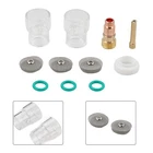 11pcs TIG Welding Torch Stubby Gas Lens #12 Pyrex Glass Cup Kit For WP-17/18/26