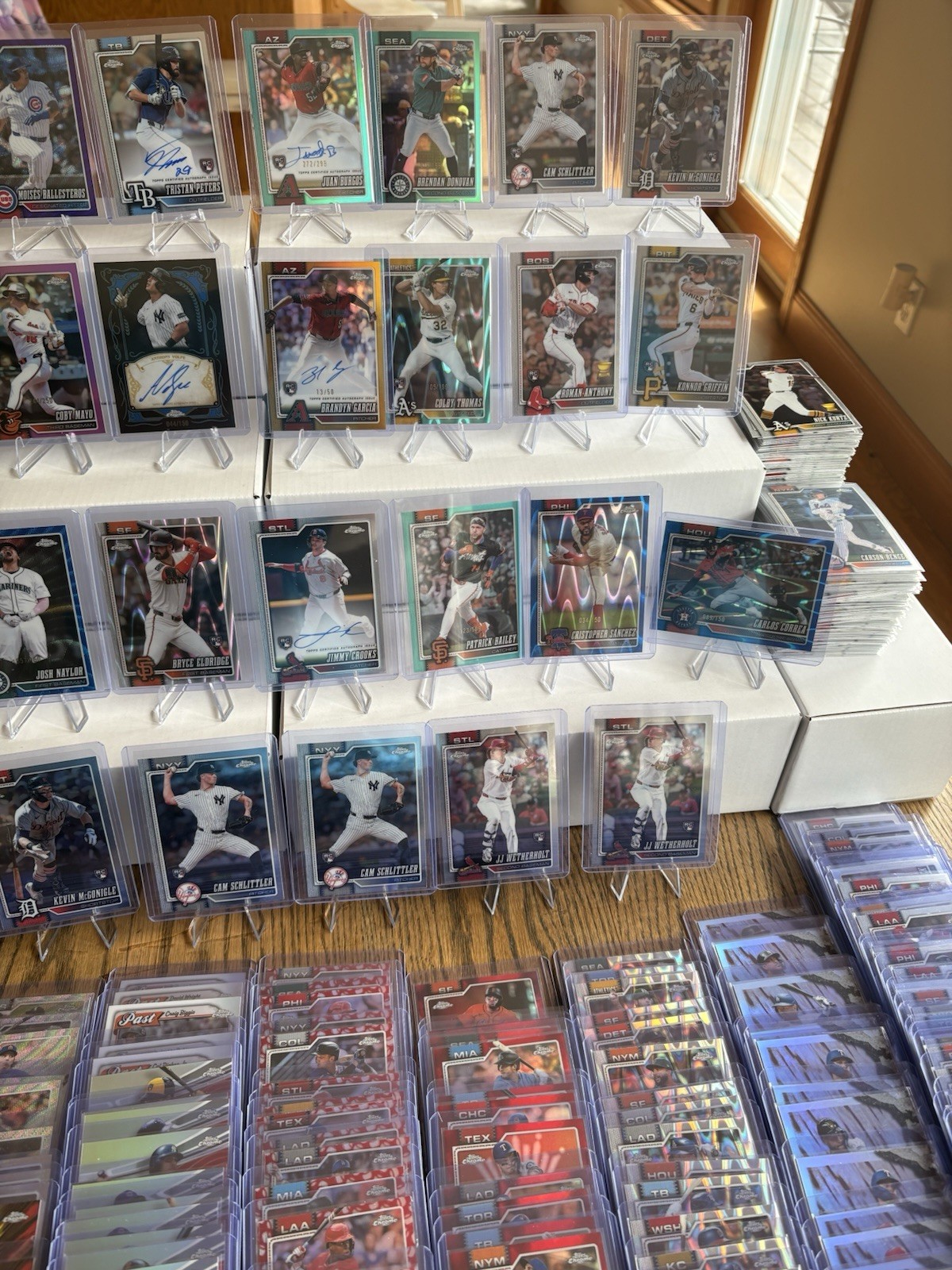 HUGE LOT 650+ 2026 TOPPS CHROME Auto / #’ed / Rookies / REFRACTORS  & MORE view 4