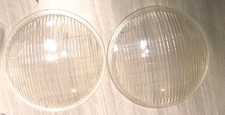 2 Antique 1920s-1930s Lenox Convex Headlamp Lenses 8 316 X 7 2532 Lx154