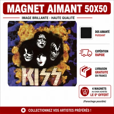 Magnet KISS – YOU WANTED THE BEST vers.3 Aimant Frigo Hard Rock - Photo 1/4