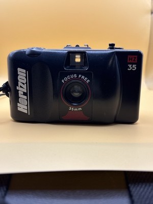 Horizon HZ 35mm Film Camera Focus Free Point & Shoot Tested Wind Clean
