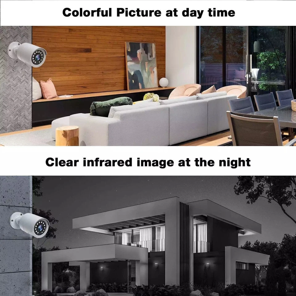 TOGUARD 8CH 5MP DVR 1080P CCTV Home Security Camera System Outdoor Night Vision - Image 3 of 4