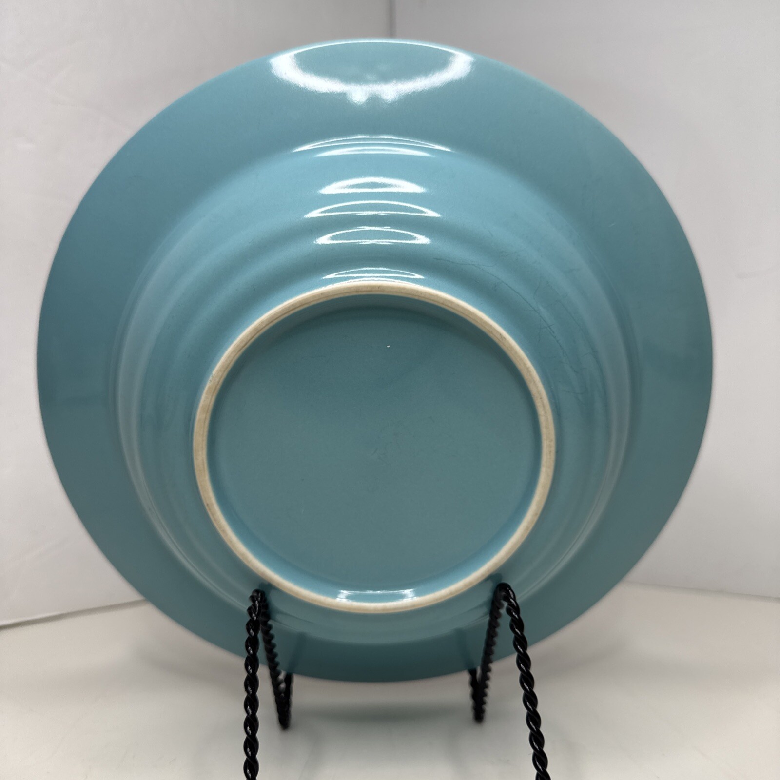 Lindt Stymiest Colorways Rimmed Soup Bowl 9” Pink Turquoise Discontinued