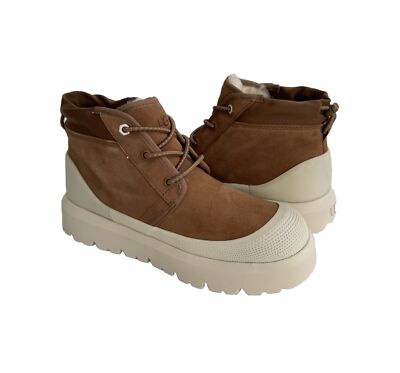 UGG MEN NEUMEL WEATHER HYBRID CHESTNUT / WHITECAP SHOE US 12 / EU