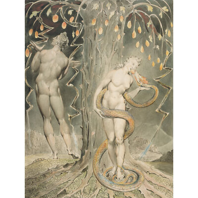 William Blake: Die Versuchung und der Fall Evas Ungerahmter extragroßer Druck