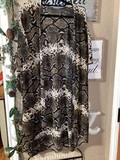Women s Snake Print Cover Up One Size NWOT