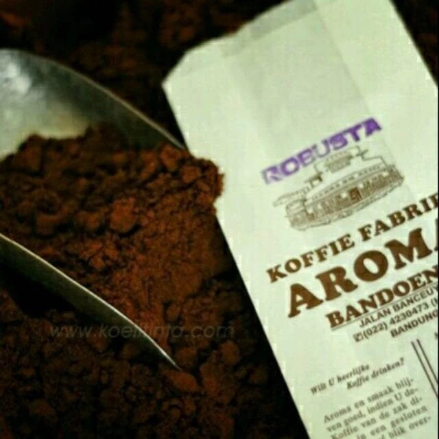 Kopi Aroma Robusta Molido 250g - Fuerte Sabor Legendario Bajo en Ácido Foto 3 de 4