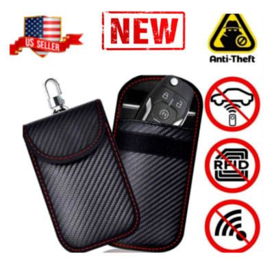 1 X Car Key Signal Blocker Case Faraday Cage Fob Pouch Keyless RFID Blocking