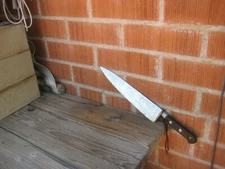 1970s Vintage 9 1/4" Blade ** SABATIER Chef Au Ritz *** Carbon Chef Knife FRANCE