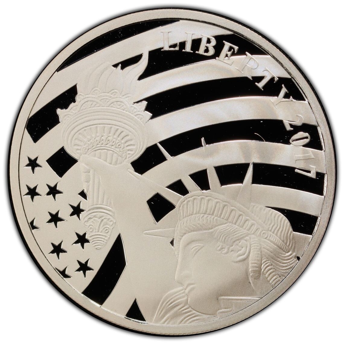 2017 Cook Islands $1 Dollar Liberty Silver Coin Km# 2568 PCGS PR70